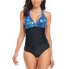 Vevarble Womens One Piece Swimsuits Tummy Control Ruched Cross-Strap Swimwear