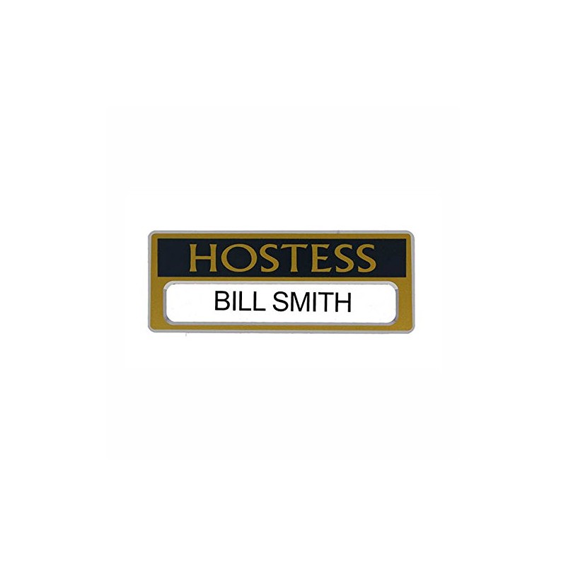 Hostess Name Badges Magnetic, Personalizeable, Church or Organization. Set -4