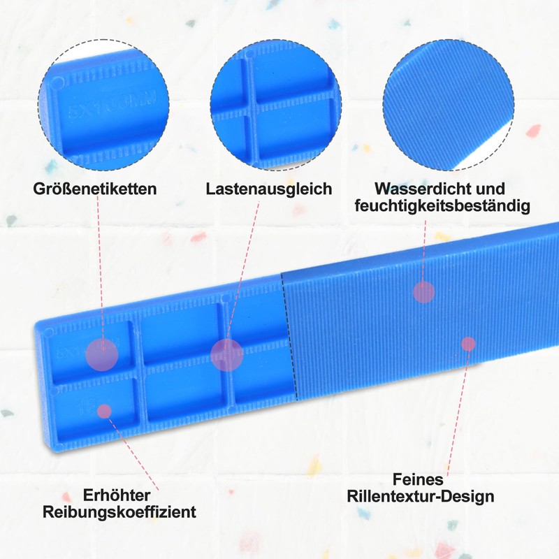 60 Plastic Spacers, Underlay Plates, Plastic, Right Angle, 28 x