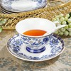 fanquare Porcelain Tea Sets,Blue British Coffee Cups& Saucer Service for