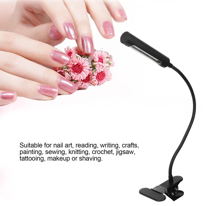 LED Clip On Light Eye Protection Tattoo Makeup USB Charging