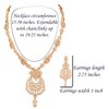 Touchstone NEW Indian Bollywood Trends Filigree Floral Pattern Sparkling Pearl