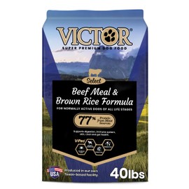 VICTOR Super Premium Dog Food – Select Beef Meal & Brown Rice Formula for Immune and Gut Health – Gluten-Free Beef Meal Dry Dog Food for All Normally Active Dogs of All Life Stages, 40 lbs