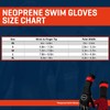 ZONE3 Swim Gloves Neoprene Gloves, Unisex, Adult, Black, XS