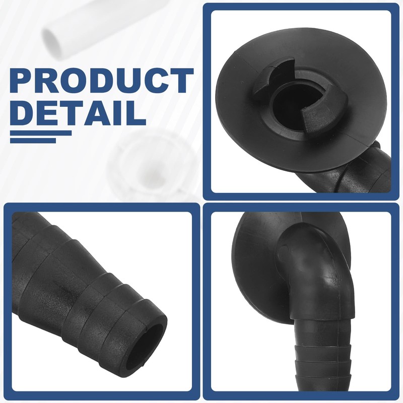 sourcing map 5Pcs Air Conditioner Drain Hose Connector Elbow Fitting