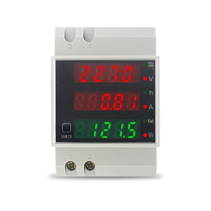 Ketotek AC 80-300V 100A AC Meter Calibrated KWh Meter Power