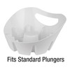 Plumb Craft Universal Plunger Holder Drip Tray, White (1 Pack)