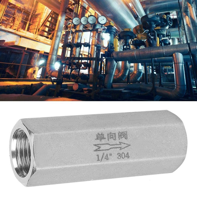 Air Check Valve, Stainless Steel Hex BSPP Female Thread One