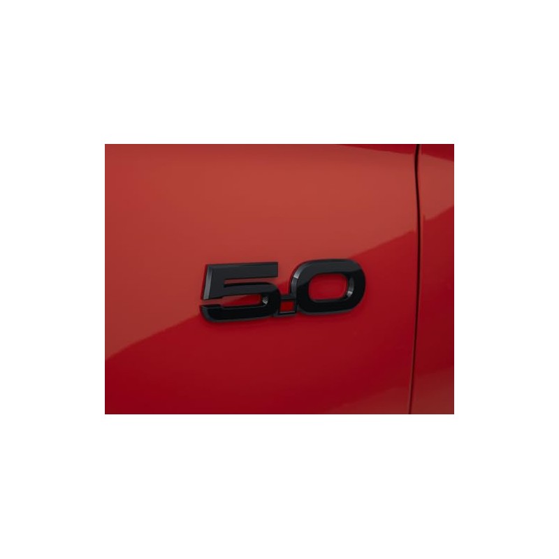 Ford Genuine Performance 5.0 Wing Badge Gloss Black For Mustang