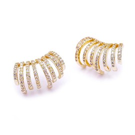 Women's Earrings, Popular, Hypoallergenic, Earrings, 18K Gold Earrings, Earrings, Sterling Silver Silver Copper Cubic Zirconia