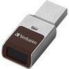 VERBATIM 128GB Fingerprint Secure USB 3.0 Flash Drive – Silver