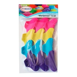 Pomania 12  Pinzas De Pelo Mariposas Colores Secciones Estética Color Variado