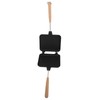Double Sided Frying Pan Aluminum Solid Wood Anti Stick Stovetop