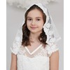 Leimandy Girls First Communion Veil - Lace Mantilla Veil for