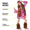 Morph Morph Hippie Kostüm Kinder, Hippie Kostüm Mädchen, Hippi Kostüm
