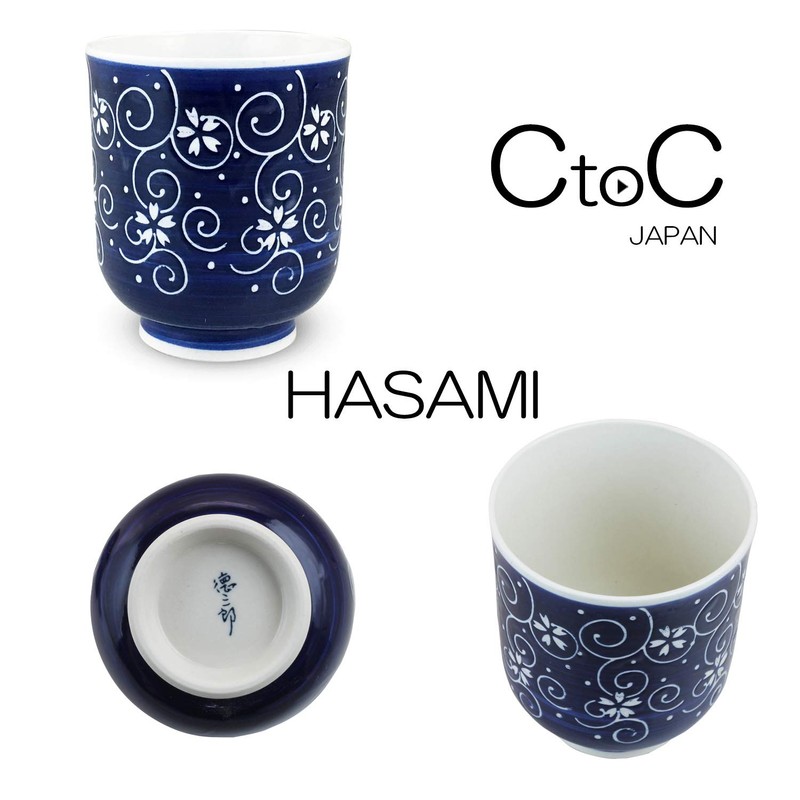 Ctoc Japan 942771 Tea Cup, Blue, Φ3.5 x 3.9 inches