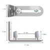 QINAIXQM Sliding Barn Door Adjustable Floor Guide Wall/Door Bottom Guide
