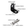 24Pcs L Brackets Corner Bracket Sets, 90 Degree Right Angle