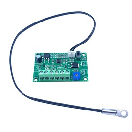 DC 12V 24V 4A 2-Way Adjustable PWM Fan Speed Controller, Automatic PC CPU Case Fans Temperature Control Governor with Sensor for 2 3 4-Wire DC Fan