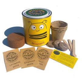 Bee Friendly Flower Luxury Grow Kit, The Plant Gift Co. Bee Happiness Flowers, Gardening Gift, Lavender, Marigold and Violas.
