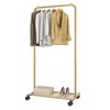 Simple Trending Standard Clothes Garment Rack, Clothing Rolling Rack with
