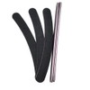 EuBeCos Premium Professional Nail Files Black Curved Grain 180/180 Made