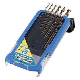 wolfcraft 7118000 6 Metal Drills, Brown, 2 mm/3 mm/4 mm/5 mm/6 mm/8 mm