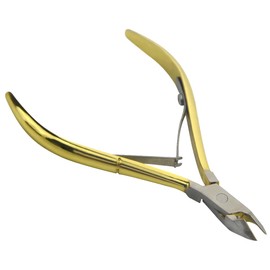 XINMEIWEN 4Pieces Cuticle Trimmer Cuticle Nipper Cuticle Remover Cuticle Cutter Stainless Steel Cuticle Cutter Clipper Nail Tools for Fingernails and Toenails (Gold)