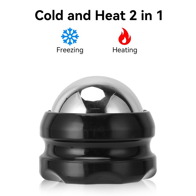 Cold Massage Rollerball, Stainless Steel Free Rolling Ice Roller Cryosphere