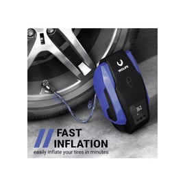 Heavy Duty Portable Air Compressor Car Tire Inflator Electric Pump Auto 12V Blue