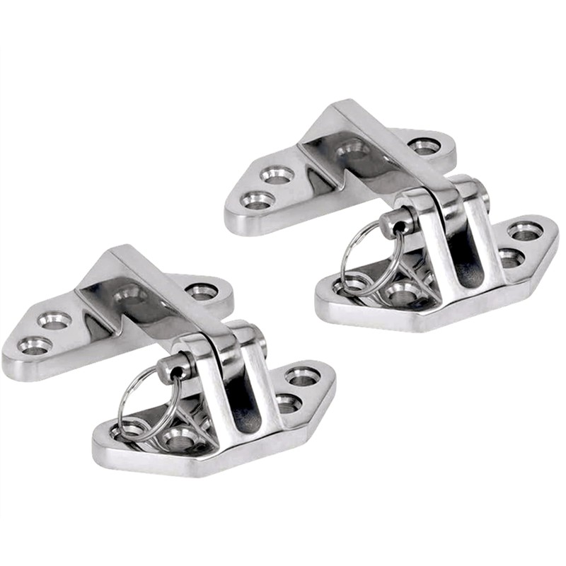 Long Reach Stainless Hatch Hinge, Heavy Duty Marine Grade 316