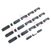 GMC 4pcs Matte Black SIERRA SLE Letters Nameplate Emblem for