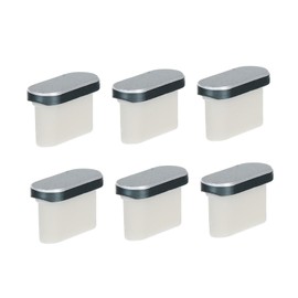 SHOWERORO 6Pcs Type C Dust Plugs Dust Stoppers for Mobile Phones Tablets Laptops Protect Charging Ports Water Stains Easy Installation Stylish Design