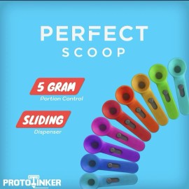 Unbranded The Perfect Scoop: 5g PreWorkout Dispenser with Slider for Standard  Bottle 16.9