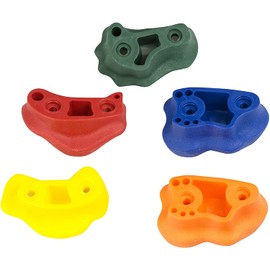 Squirrel Products Kids Rock Climbing Holds Indoor & Outdoor Playground Accessories Rock Wall Climbing Kit with Mounting Hardware - 20 Pack