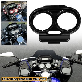 Unbranded Vivid Black Gauge Cover Nacelle Fairing Speedometer For Harley Road Glide FLTR
