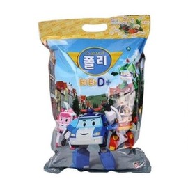 Robocar Poli Vita D Plus Peach Flavor 1000 Tablets [1 piece] / 로보카폴리 비타D 플러스 복숭아맛 1000정 [1개]