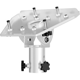Starlink Gen 3 Mount Adapter, 160° Tilt Adjustable, Silver Metal Pole Mount Kit, Compatible with Starlink Gen 3 Standard & Enterprise Dish