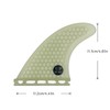 UPSURF Surfboard Tri Fin Future Fiberglass Honeycomb G5 Thruster Set