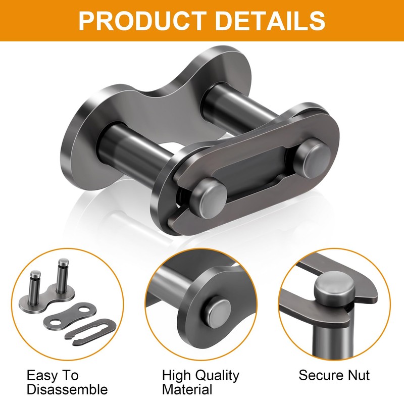 PAGOW 10pcs #25 Chain Master Link Roller, Master Connector Link