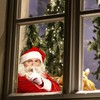 MIOLOE 2 PCS 3D Santa Claus Car Rear Window Sticker