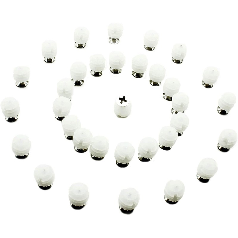 ZERO HOME 100 Pack Plastic Hinge Dowel Inserts with Screws