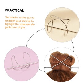 WOONEKY Anti Bun Maker Vintage Silver Hair Clip for Clips Hair Hair Bun Accessories for Women
