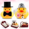 Wedding Ducks, Bride and Groom Squeaky Duck Wedding Couple for