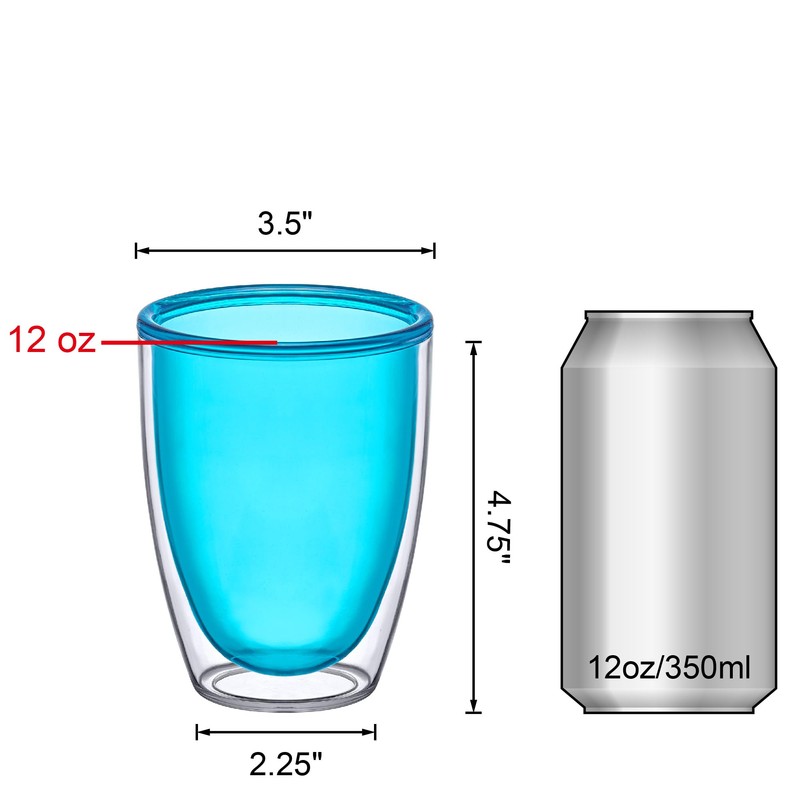 Amazing Abby - Andes - 12-Ounce Insulated Plastic Tumblers (Set