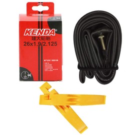 iEllevie 26x1.9/2.125 FV Threaded Presta Valve Bicycle Tube Inner Tube - Pack of 2-2 Free Bike Tire Levers