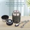 2Pcs Silver Forks Replacement for Food Jar 16 Oz, Multifunctional