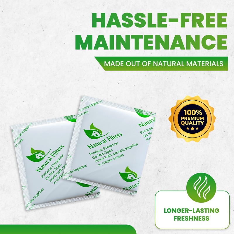 Natural Filters Replacement for Greensaver OXO Carbon Refill Packets and