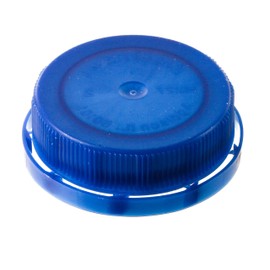 EcoQuality Blue Tamper Evident 38MM Ratchet Caps and Lids for Plastic Juice Bottles For HDPE and Clear Plastic Juice Bottles, Smoothie Bottles, Fresh Squeezed Juice Container (500)