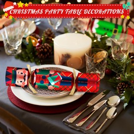 10PACK Christmas Party Favor 10'' No-Snap Table Favors with Prize Joke Gifts for Adults Kids Party Supplies Dinner Decorations British English Holiday Games